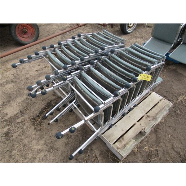 APPROX 20 GREEN CHAIRS