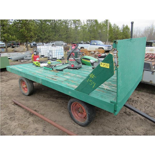 6' X 12 1/2' HAY RACK C/W STEEL FRAME