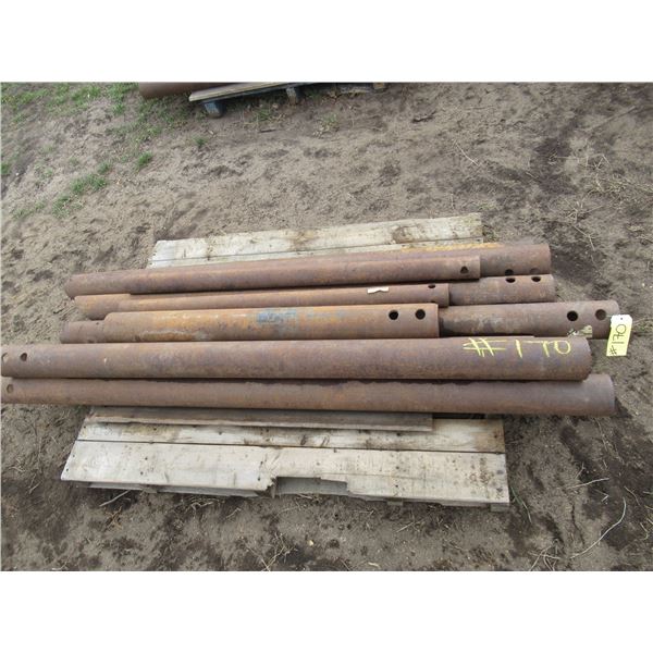 APPROX 9 - 4.5" STEEL PIPES (ALL FOR ONE MONEY)