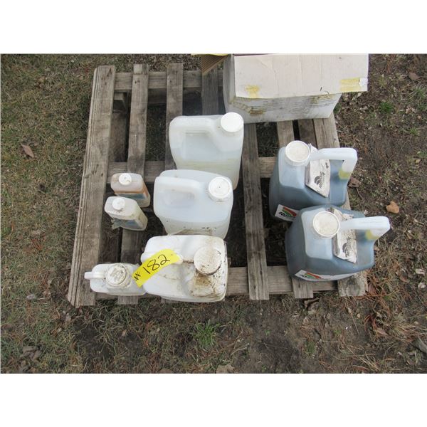 4 NEW 10 L JUGS OF ROUND UP & 6 JUGS OF MISC HERBICIDES (ALL FOR ONE MONEY)