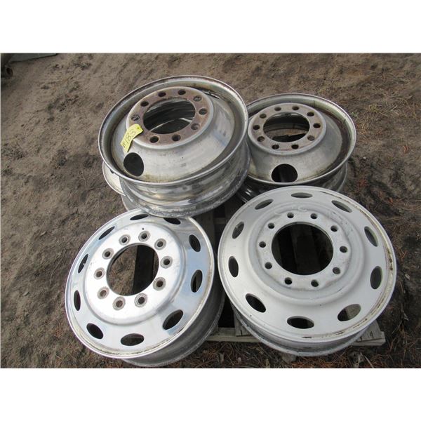 ALUMINUM TRUCK RIMS (5) (ALL FOR ONE MONEY)
