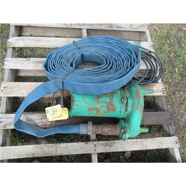 ELECTRIC WATER SUMP PUMP & HOSE