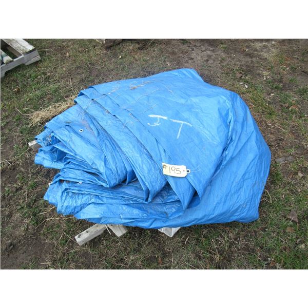 BLUE TARP & FERTILIZER BAG