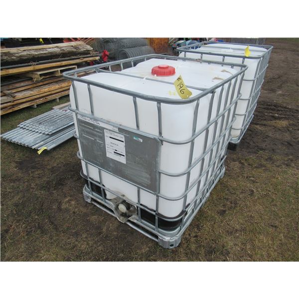 250 GALLON POLY TANK C/W CAGE