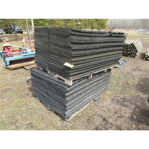 ECOFLEX 2' X 64" INTERLOCKING RUBBER MATTING (APPROX 58 PCS) (SELLS ALL FOR ONE MONEY)