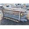 Image 1 : QUANTITY OF ASSORTED LUMBER INCLUDING 4X4 & 6X6 & STEEL FRAME
