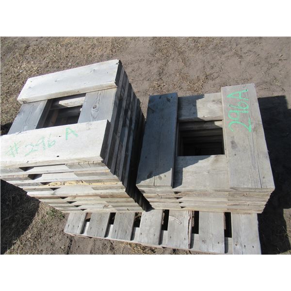 3 WOOD BLOCKINGS (ALL FOR ONE MONEY)