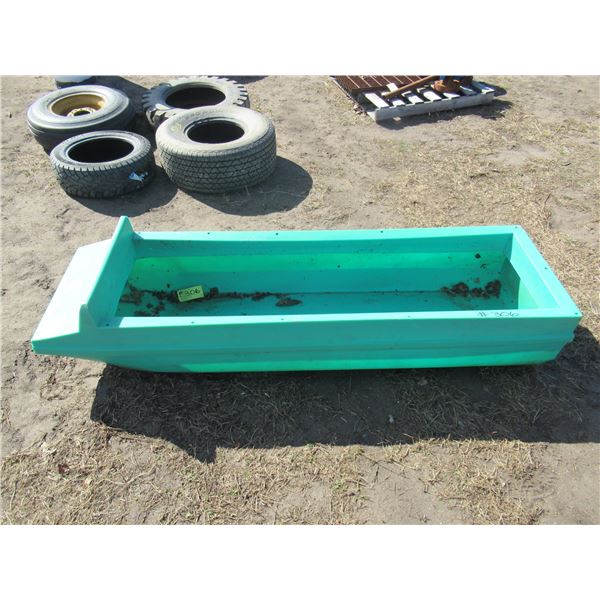 GREEN PLASTIC SLED