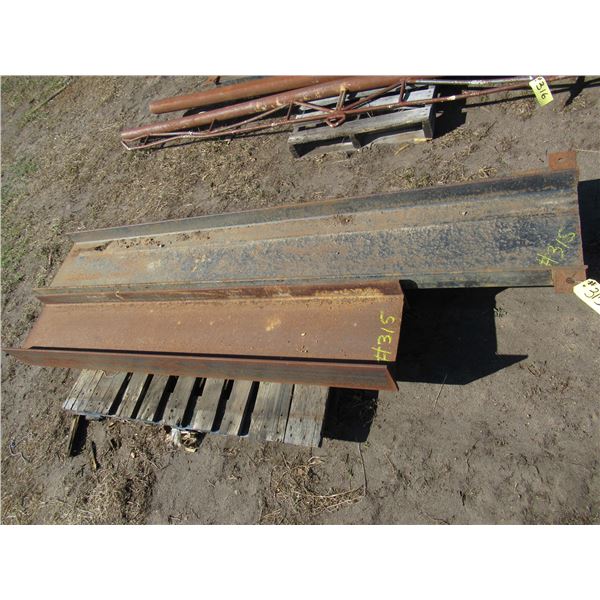 6' X 6" I BEAM; 2 - 12' X 8' CHANNEL IRON