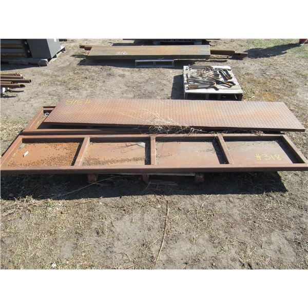 3 - 24" X 107" STEEL PLATING (ALL FOR ONE MONEY)