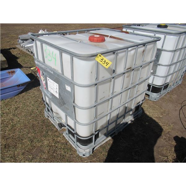 APPROX 250 GALLON TANK C/W CAGE