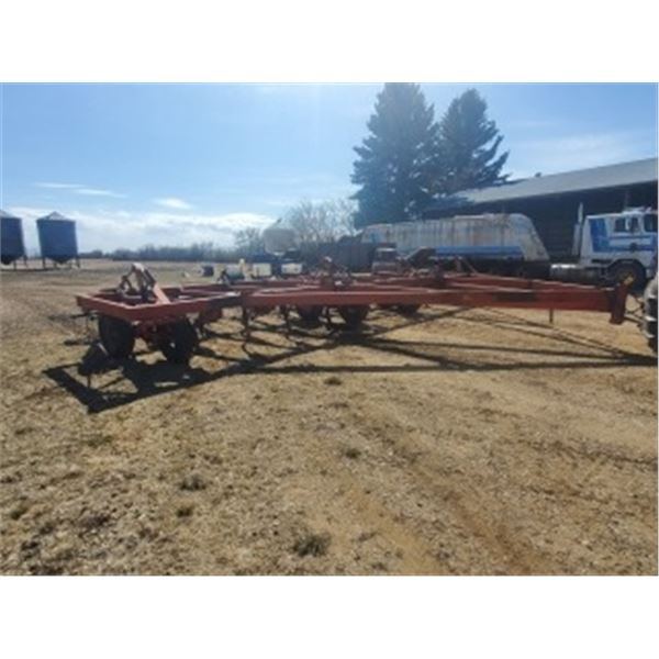 CASE 1900 - APPROX. 35' DEEP TILLAGE C/W FARM KING 3 BAR HARROWS