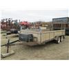 Image 2 : BUMPER PULL 16' TANDEM AXLE TRAILER