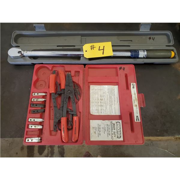 TORQUE WRENCH & SNAP RING PLIERS