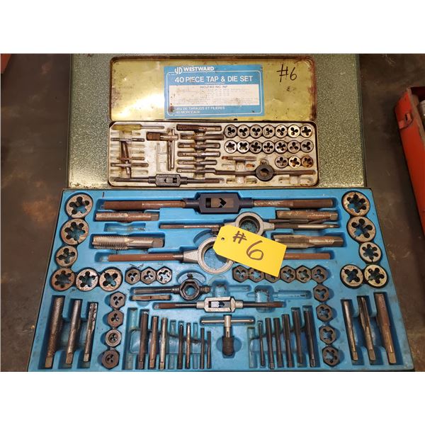 2 TAP & DIE SETS & DRILL BIT SHARPENER