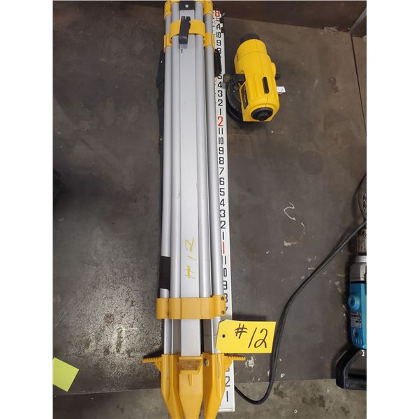 DEWALT TRANSIT ROD & TRIPOD (NEW)