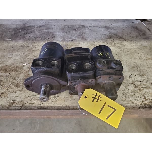 HYDRAULIC MOTORS (2 USED & 1 NEW)
