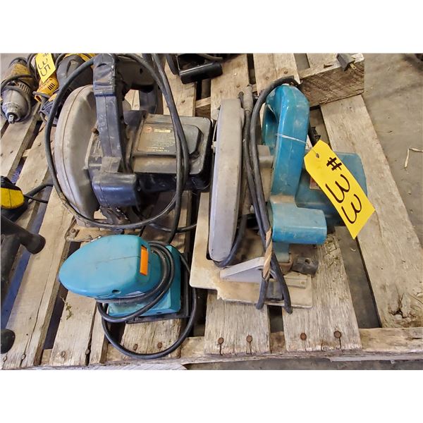 MAKITA KILL SAW, CRAFTSMAN SKILL SAW & SANDER