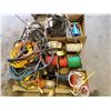Image 1 : APPROX. 10 EXTENSION CORDS, 2 TROUBLE LIGHTS, MICHAEL AUGER CONTROLS