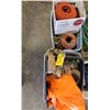 Image 1 : SAFETY HARNESS, WASH JACKET, 2 TARPS, ROPE & TWINE ROLLS