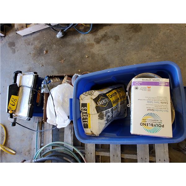 TILE SAW, GROUT, MUD & USES