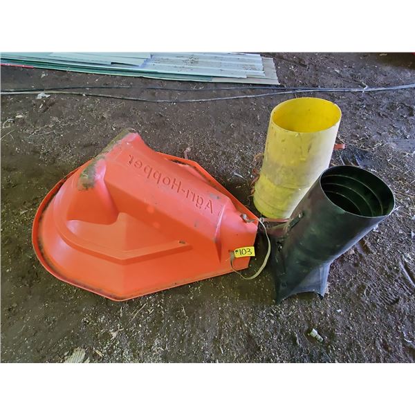 AUGER SPOUTS & HOPPER