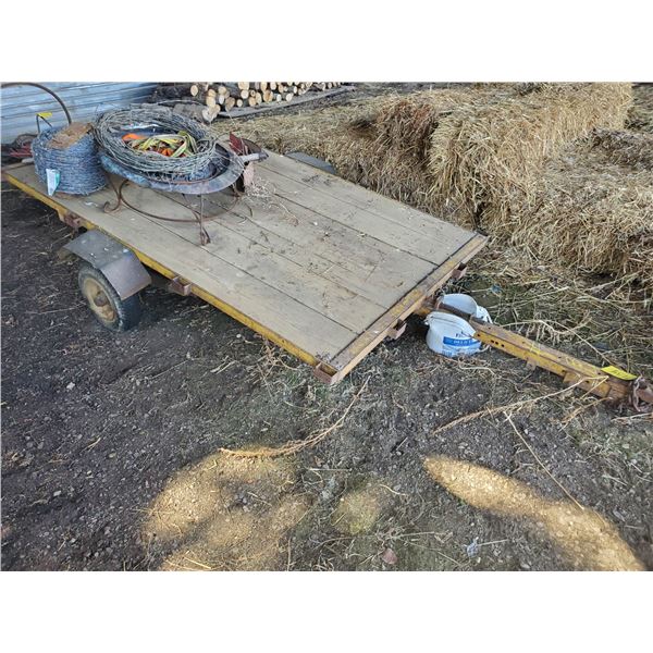 APPROX. 5' X 7' SINGLE AXLE TRAILER (HOME BUILT)