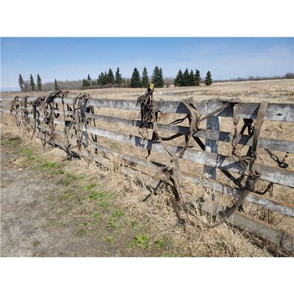 3 HARNESS, COLLAR, 2 SET OF BRIDLES & SINGLE DRIVING HARNESS