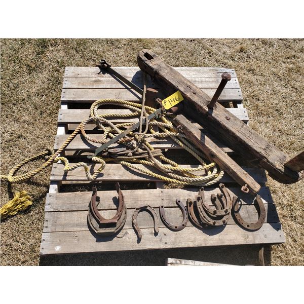 HORSE SHOES, ROPE & BALANCE BEARING