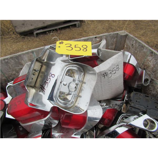 CRATE OF REAR LIGHTS
