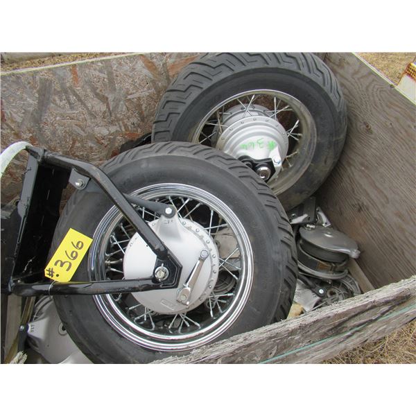 2 BIKE WHEELS & HUB PARTS