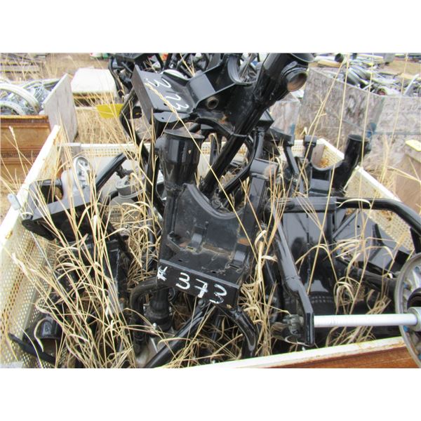 CRATE FULL OF BIKE FRAMES