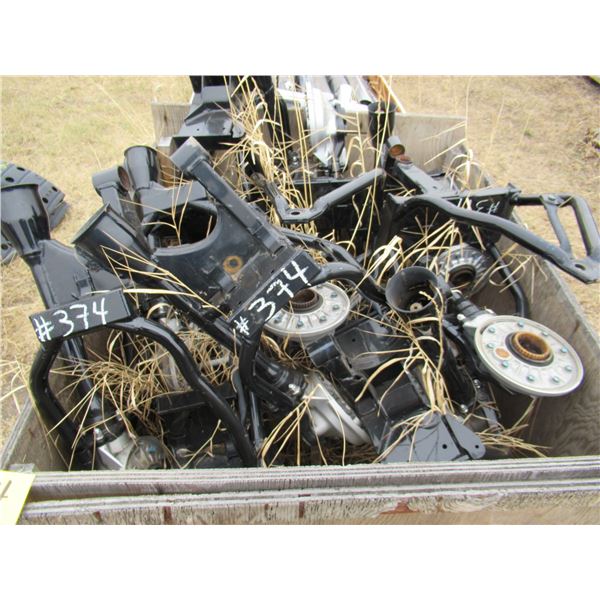 CRATE FULL OF BIKE FRAMES