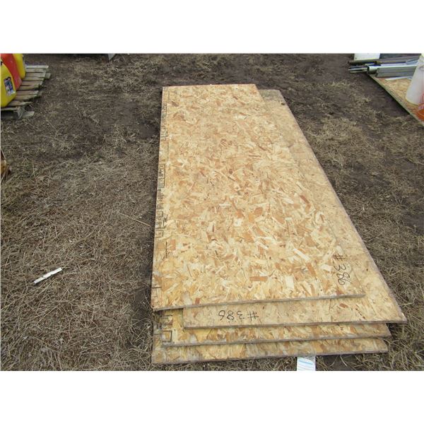 4 SHEETS OF CHIP BOARD & OFFICE DIVIDER WALLS