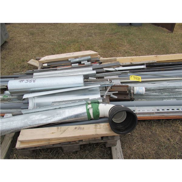 COPPER PIPE, READY ROD, PLASTIC PIPE, MISC LUMBER