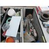 Image 4 : FILING CABINET FULL OF MISC PLUBING ACCESSORIES, COPPER TUBING, PAINTS, ETC
