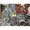 Image 1 : GREEN CRATE FULL OF PIPE FITTINGS, BOLTS, ANCHORS & 2 PAILS OF FITTINGS