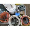 Image 4 : PALLET OF MOP PAIL, IPEX GATE VALVE, SNAKE, ANCHORS, READY ROD