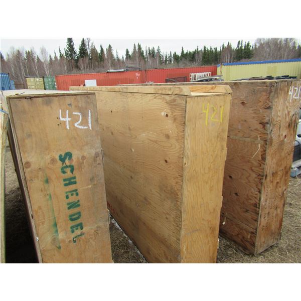 3 WOODEN STORAGE CABINETS (ALL FOR ONE MONEY)