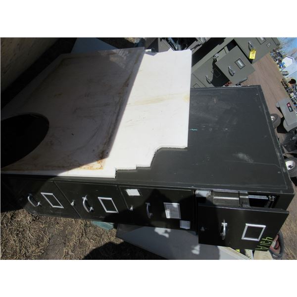 FILE CABINET & PLASTIC SHEET