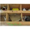 Image 12 : WOOD CABINET C/W READY ROD, VALVES, NUTS & BOLTS, MISC
