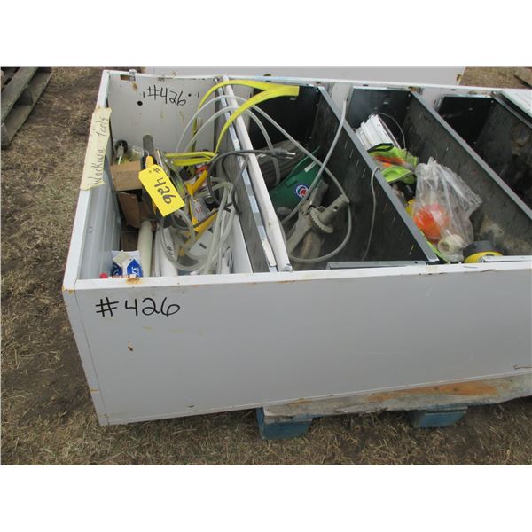 CABINET C/W LIGHTS, GAUGE, WHEELS