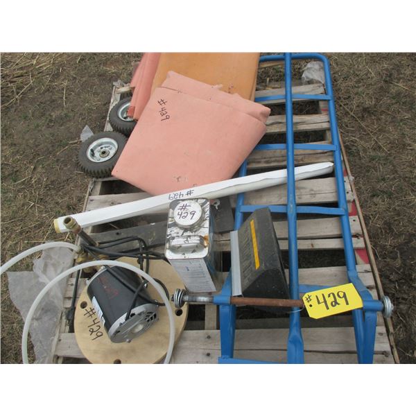 2 WHEEL CART, CANVAS, ELECTRIC PUMPS