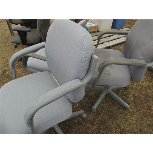 7 OFFICE CHAIRS (ALL FOR ONE MONEY)