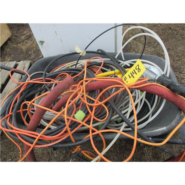 WHEELBARROW C/W HOSE, CORDS, PLASTIC LINE & LIGHT