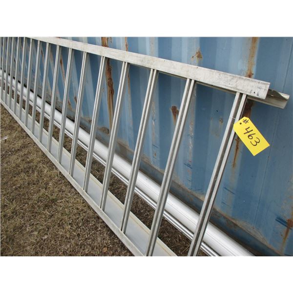 ALUMINUM RACK (APPROX. 20' X 3')