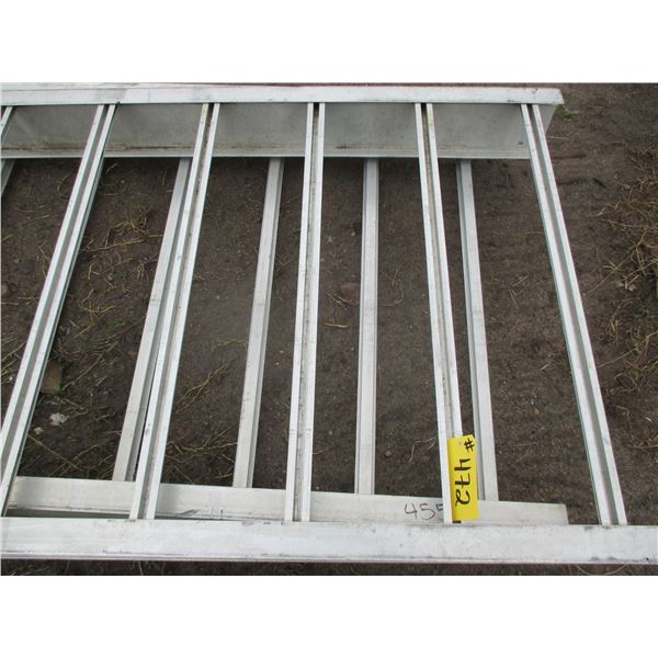 2 - APPROX 20' X 3' ALUMINUM RACKS