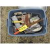 Image 1 : PLASTIC TUB C/W CEMENT TOOLS & MISC