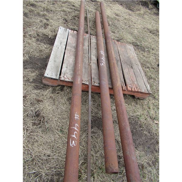 3 LENGTHS OF HEAVY WALL PIPE