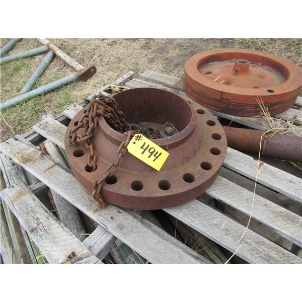 STEEL VALVE, PULLEY, ROLLES